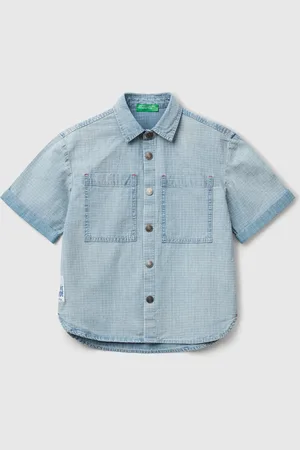 Benetton Benetton, Check Shirt With Pockets, size M, , Kids