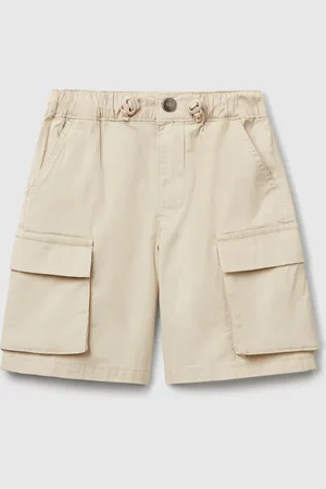 Benetton Benetton, Parachute Shorts In Stretch Cotton, size 12-18, , Kids