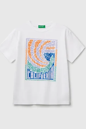 Benetton Benetton, Cotton T-shirt With Print, size XL, , Kids