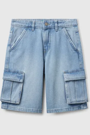 Benetton Benetton, Straight Cargo Bermudas, size M, , Kids