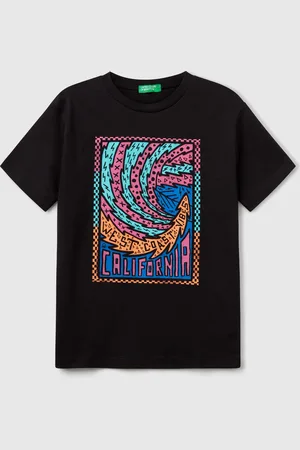 Benetton Benetton, Cotton T-shirt With Print, size L, , Kids
