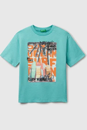Benetton Benetton, T-shirt With Photo Print, size XL, , Kids