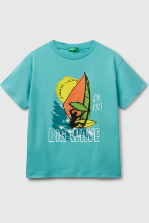 Benetton Benetton, Cotton T-shirt With Print, size XL, , Kids