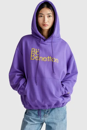 Benetton Benetton, Hoodie With Pocket And Hood, size M,, Women