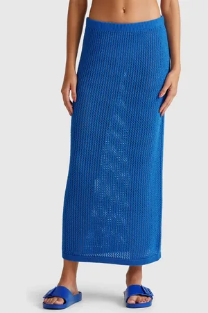 Benetton Benetton, Knit Tricot Skirt, size L, , Women