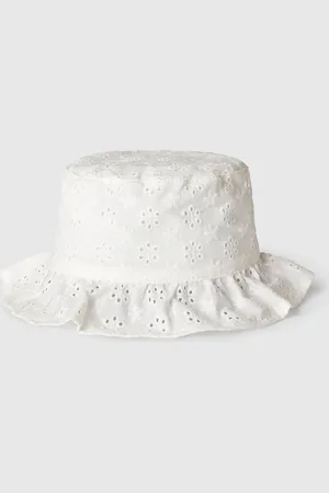 Benetton Benetton, Cap With Broderie Anglaise Embroidery, size 12-24, , Kids