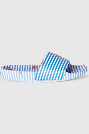 Benetton Benetton, Striped Slippers With Crabs, size 3Y, , Kids