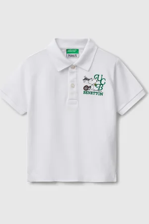 Benetton Benetton, Polo With Snoopy Embroidery peanuts, size 2-3, , Kids