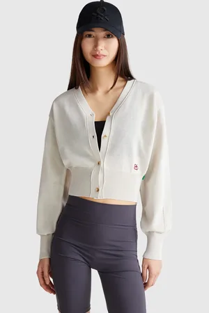 Benetton Benetton, Knit Cardigan With V-neck, size OS, , Women