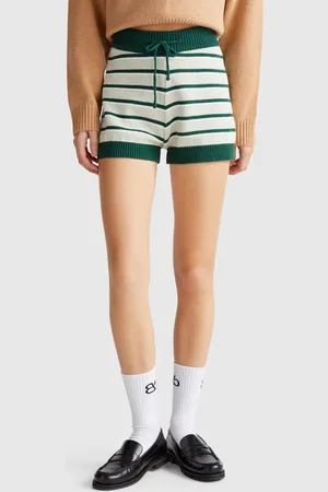 Benetton Benetton, Striped Knit Shorts, size OS, , Women
