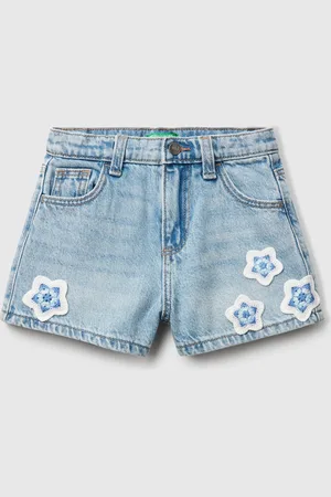 Benetton Benetton, Shorts With Macramé Flowers, size 18-24, , Kids