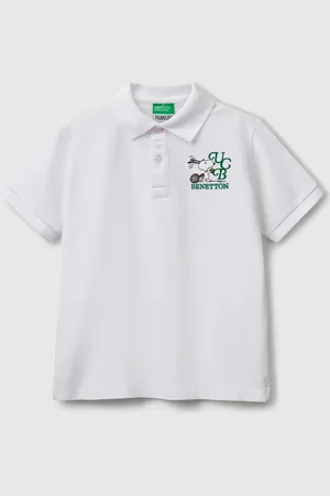 Benetton Benetton, Polo With Snoopy Embroidery peanuts, size XL, , Kids