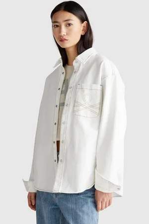 Benetton Benetton, Denim Shirt, size OS, , Women