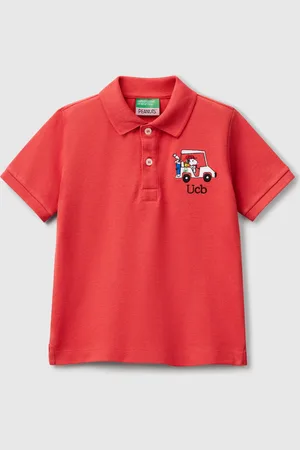 Benetton Benetton, Polo With Snoopy Embroidery peanuts, size 4-5, , Kids