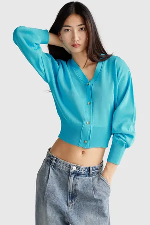 Benetton Benetton, Knit Cardigan With V-neck, size OS, , Women