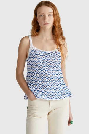 Benetton Benetton, Crochet Tank Top, size M, , Women