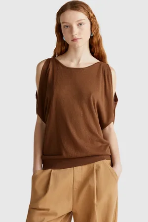 Benetton Benetton, Reversible Linen Blend Sweater, size XS, , Women
