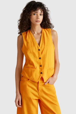Benetton Benetton, Vest In Cotton Blend, size L, , Women