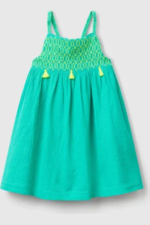 Benetton Benetton, Dress With Neon Tassels, size 12-18,, Kids