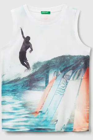 Benetton Benetton, Surf Print Tank Top, size XL, , Kids