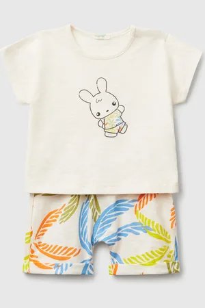 Benetton Benetton, Lightweight T-shirt And Shorts Set, size 1-3, , Kids