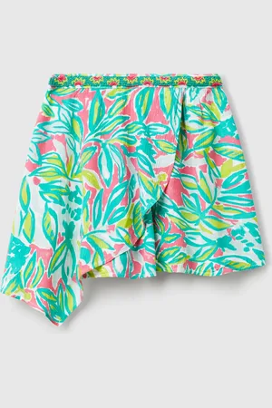 Benetton Benetton, Mini Skirt With Tropical Print, size XL, , Kids