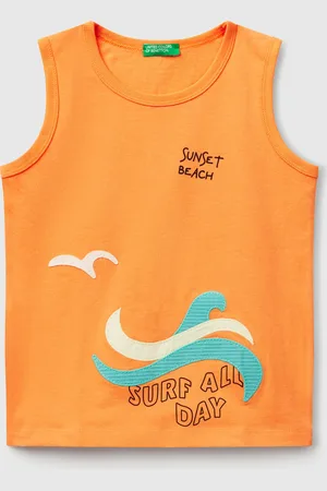 Benetton Benetton, Printed Tank Top, size 5-6, , Kids