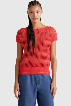 Benetton Benetton, Crochet Sweater, size L, , Women