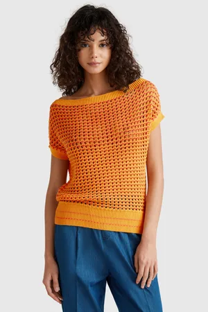 Benetton Benetton, Crochet Sweater, size L, , Women
