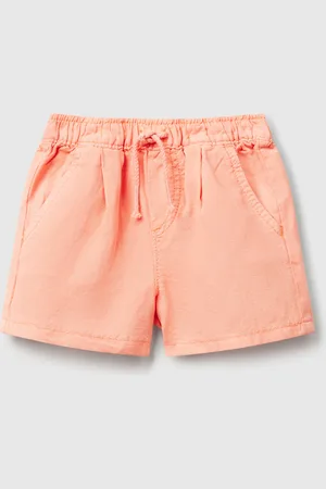 Benetton Benetton, Shorts In Linen Blend, size 1-3, , Kids