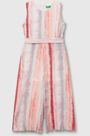 Benetton Benetton, Pleated Patterned Jumpsuit, size L, , Kids