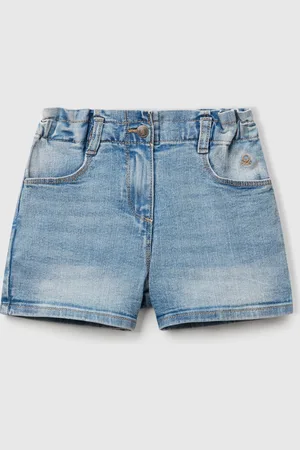 Benetton Benetton, Paperbag Jeans Shorts, size 2-3, , Kids