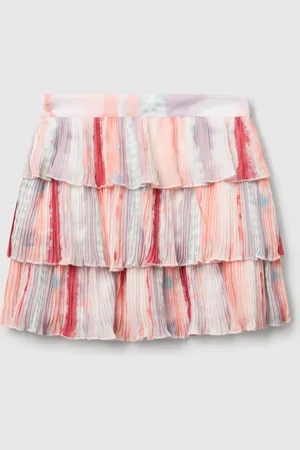 Benetton Benetton, Pleated Skirt With Print, size XL, , Kids