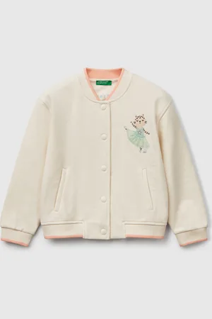 Benetton Benetton, Sweat Bomber In Cotton Blend, size 5-6, , Kids