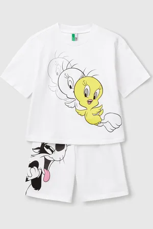 Benetton Benetton, looney Tunes Pyjamas, size XS, , Kids