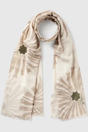 Benetton Benetton, Pattern Scarf In Linen Blend, size OS, , Women