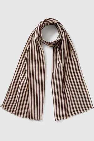 Benetton Benetton, Pattern Scarf In Linen Blend, size OS, , Women