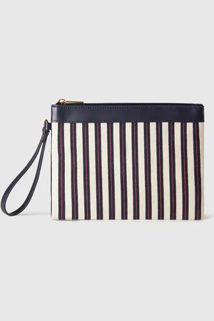 Benetton Benetton, Large Striped Clutch, size OS, , Women