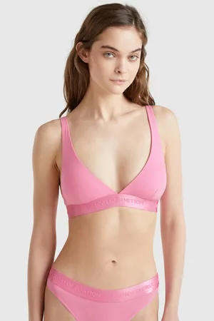 Benetton Benetton, Triangle Bra In Stretch Cotton, size 38, , Women