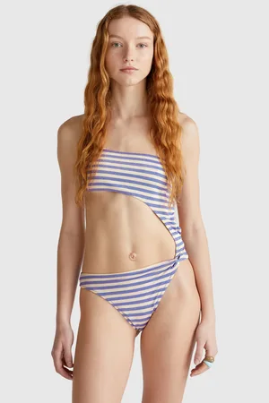 Benetton Benetton, Striped One-piece Swimsuit With Lurex, size 34, , Women