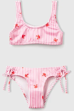 Benetton Benetton, Striped Bikini With Crabs, size XL, , Kids