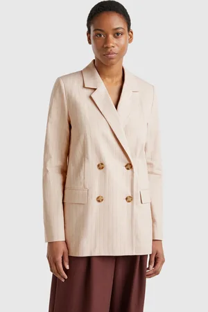 Benetton Benetton, Double-breasted Pinstripe Blazer, size, , Women