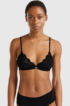 Benetton Benetton, Triangle Bra With Lace, size 32, , Women