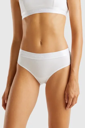 Benetton Benetton, High-rise Underwear In Stretch Cotton, size L, , Women