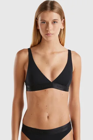 Benetton Benetton, Triangle Bra In Stretch Organic Cotton, size 34, , Women