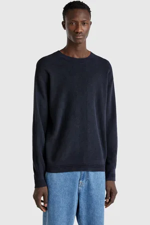 Benetton Benetton, Knit Sweater In Pure Cotton, size XL, , Men