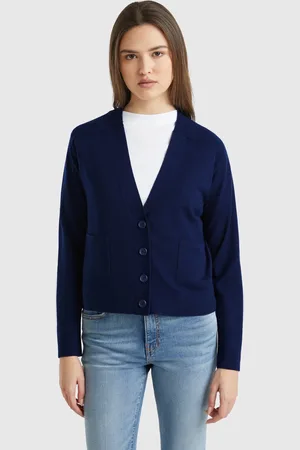 Benetton Benetton, Cardigan In Pure Merino Wool, size XS, , Women