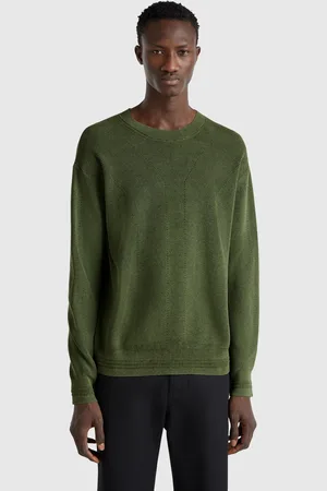 Benetton Benetton, Knit Sweater In Pure Cotton, size XL, , Men