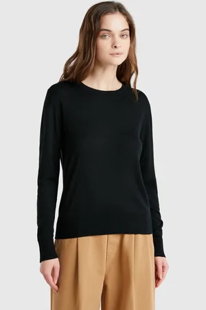 Benetton Benetton, Long Sleeve Sweater In Silk Blend, size XS, , Women