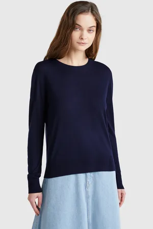 Benetton Benetton, Long Sleeve Sweater In Silk Blend, size S, , Women